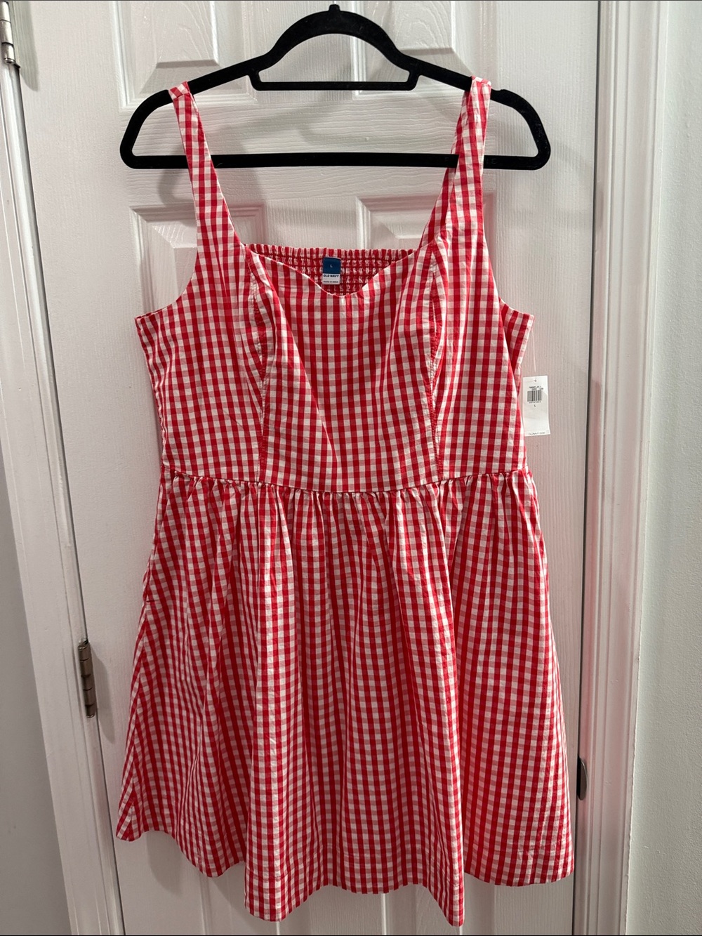 Old Navy Red and White Gingham Sundress NWT